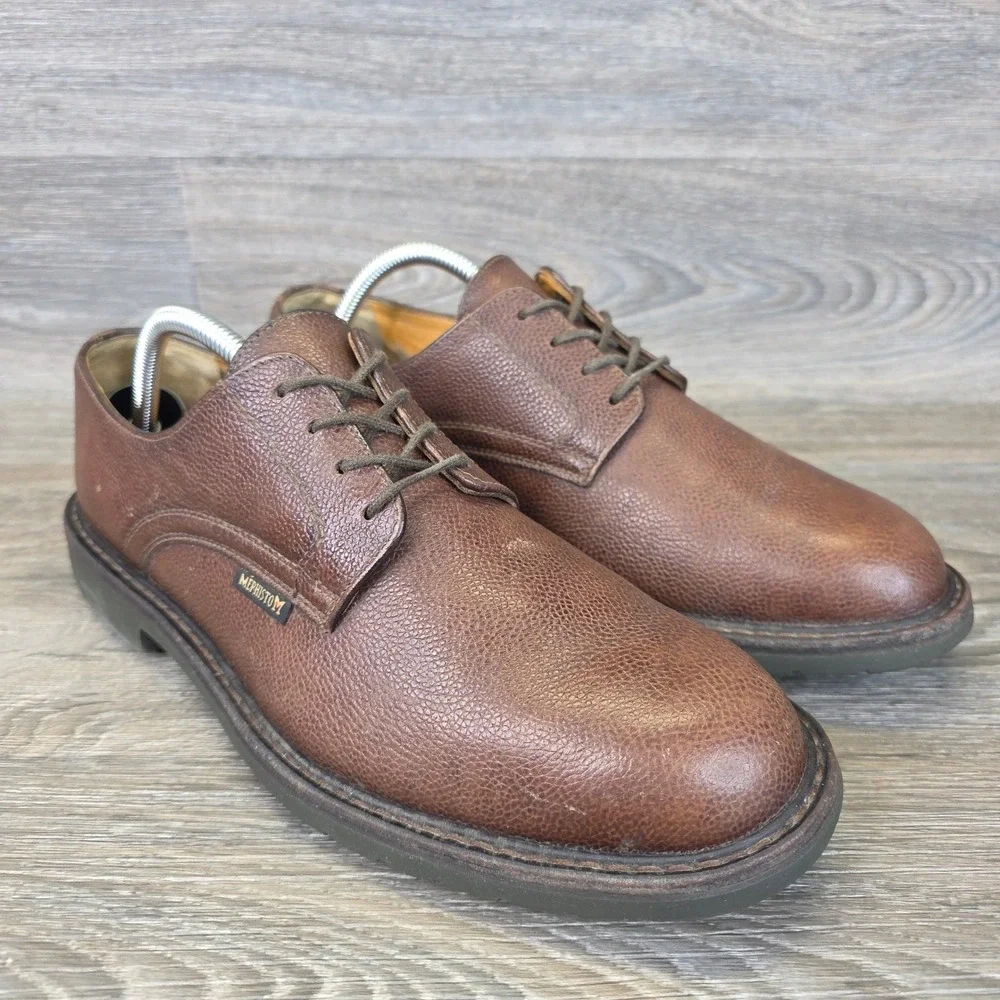 Mephisto Dress‎ Shoes Mens 9 Brown Goodyear Welt Oxfords Leather Shock Absorbent